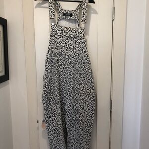 Leopard Print Overalls